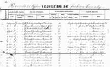 Marriage record - page 1